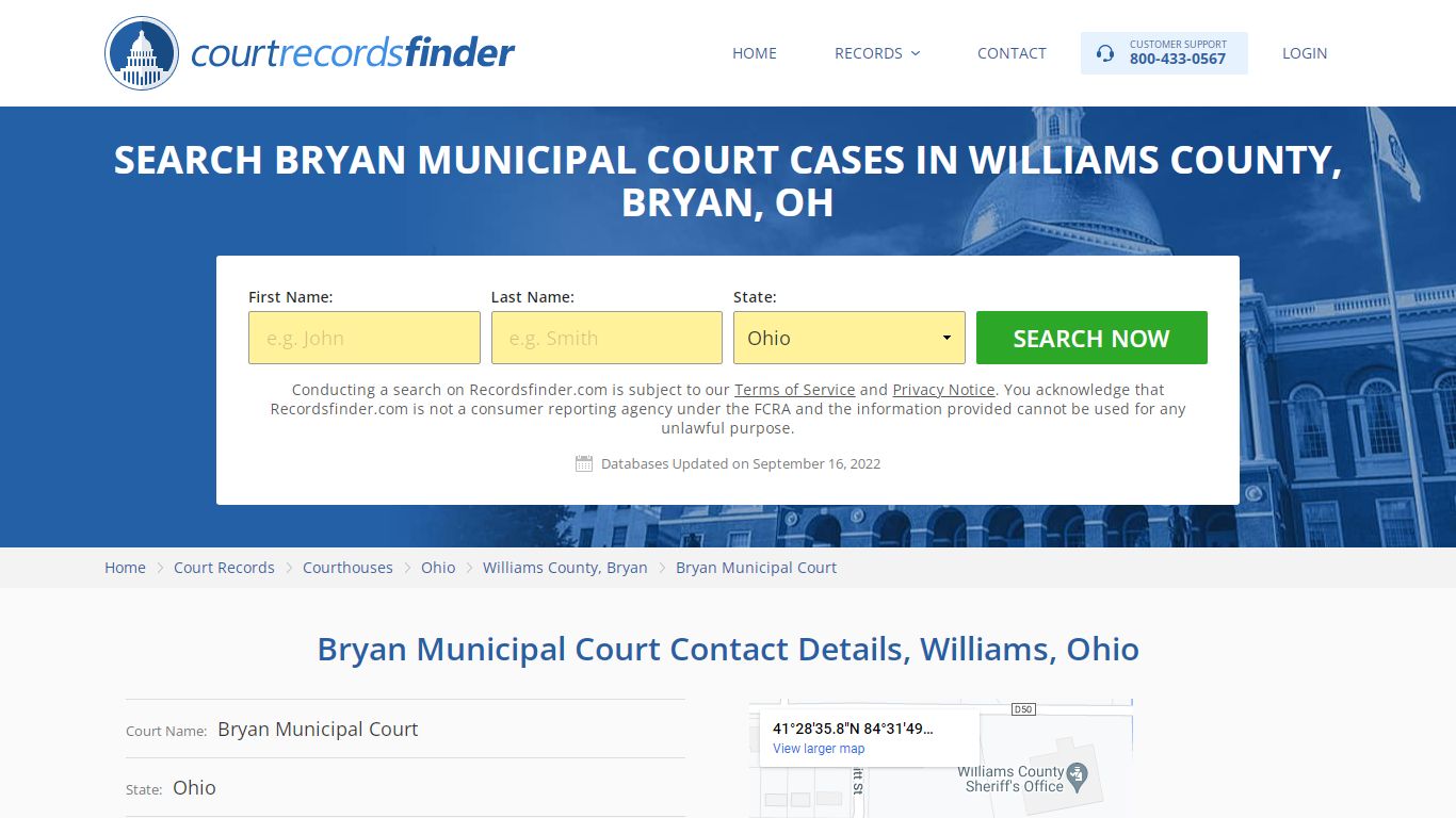 Bryan Municipal Court Case Search - Williams County, OH - RecordsFinder