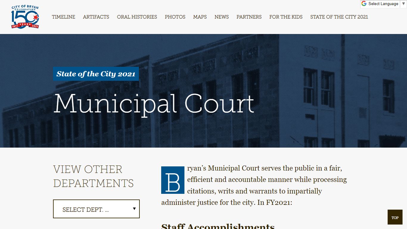 Municipal Court – Bryan 150